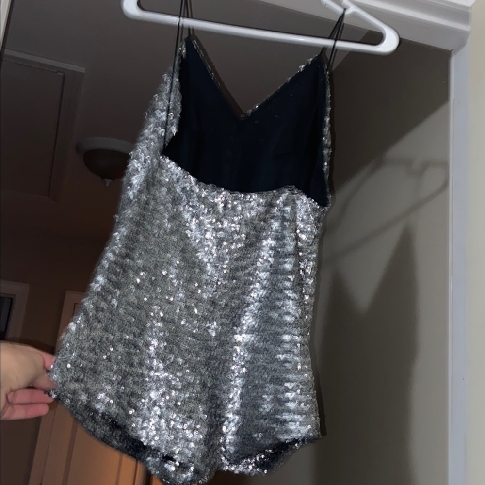 silver sequence romper - Picture 2 of 3